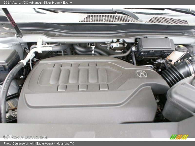 Silver Moon / Ebony 2014 Acura MDX Advance