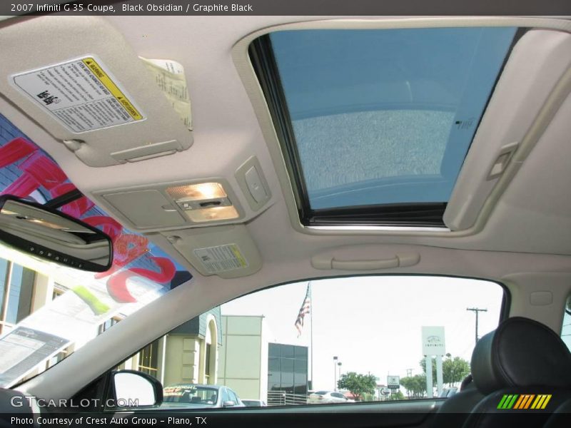 Black Obsidian / Graphite Black 2007 Infiniti G 35 Coupe