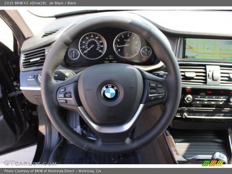 Jet Black / Black 2015 BMW X3 xDrive28i