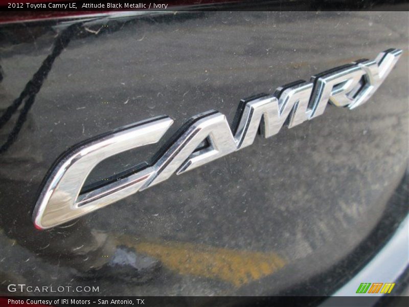 Attitude Black Metallic / Ivory 2012 Toyota Camry LE
