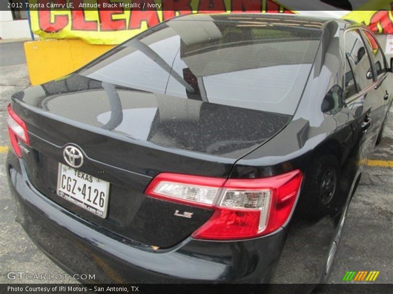 Attitude Black Metallic / Ivory 2012 Toyota Camry LE