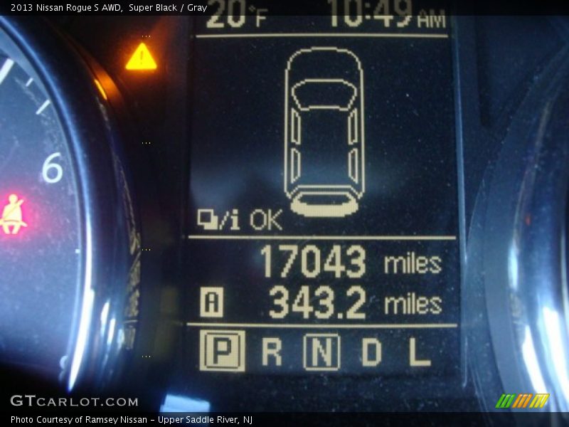 Super Black / Gray 2013 Nissan Rogue S AWD