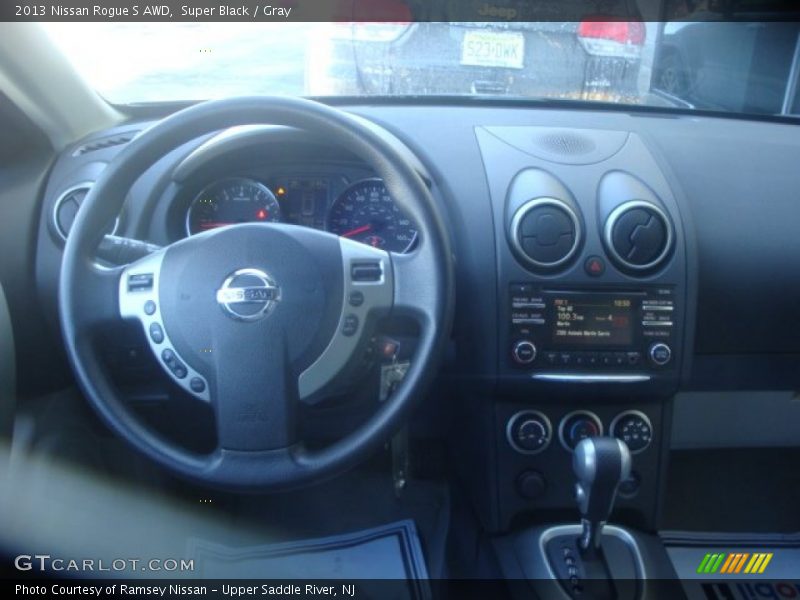Super Black / Gray 2013 Nissan Rogue S AWD