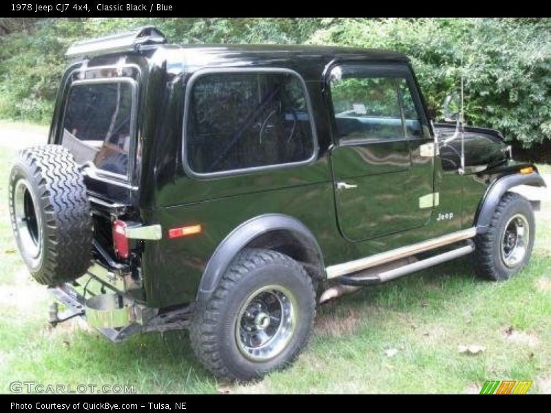 Classic Black / Blue 1978 Jeep CJ7 4x4
