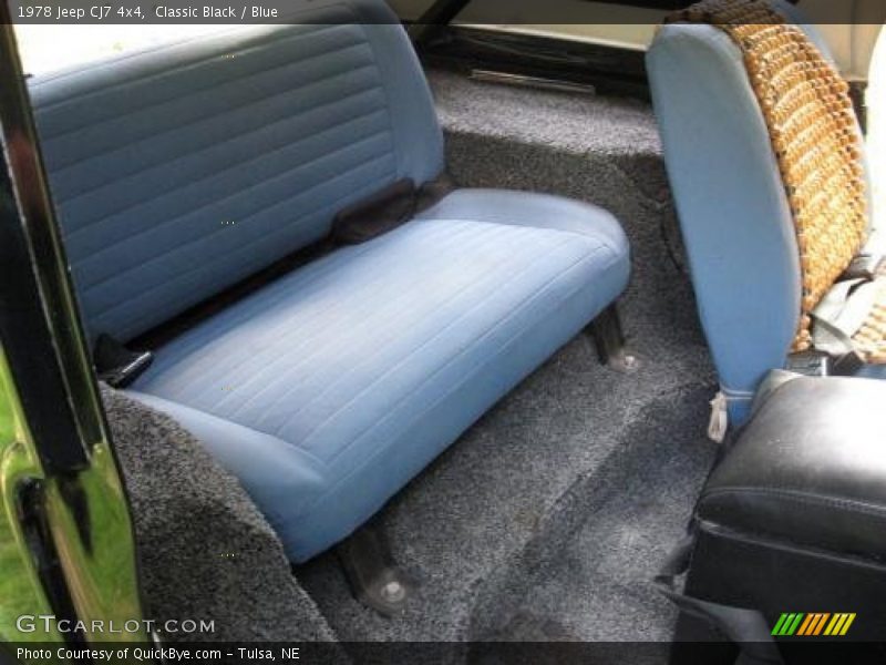 Rear Seat of 1978 CJ7 4x4
