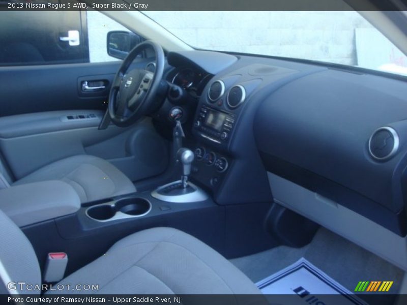 Super Black / Gray 2013 Nissan Rogue S AWD