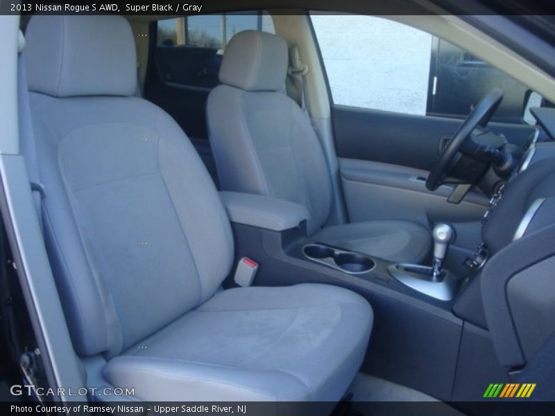 Super Black / Gray 2013 Nissan Rogue S AWD