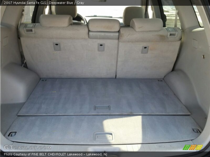 Deepwater Blue / Gray 2007 Hyundai Santa Fe GLS
