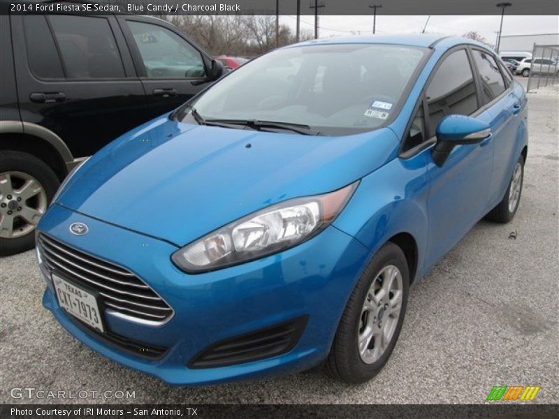 Blue Candy / Charcoal Black 2014 Ford Fiesta SE Sedan