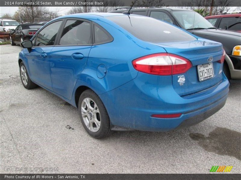 Blue Candy / Charcoal Black 2014 Ford Fiesta SE Sedan