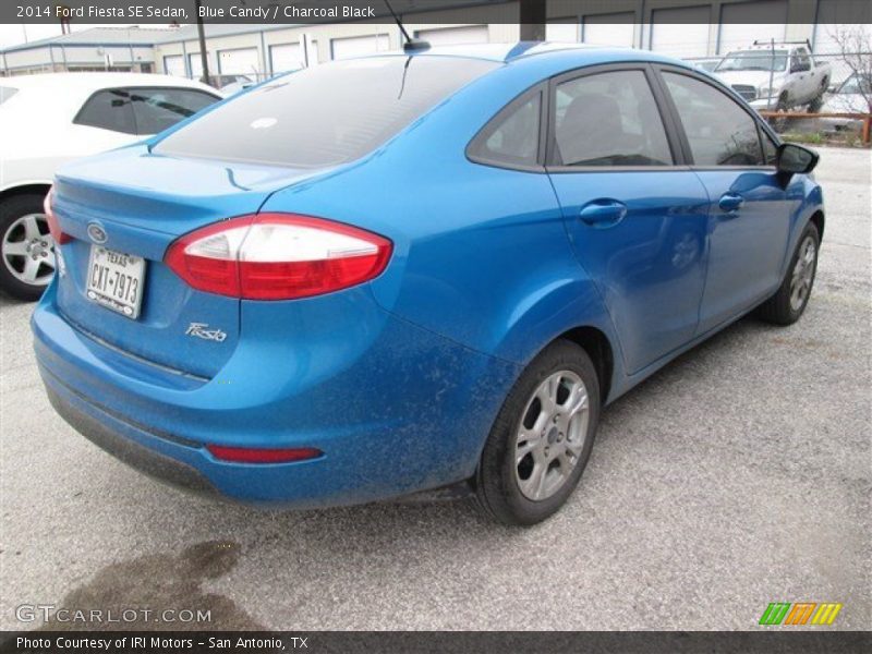 Blue Candy / Charcoal Black 2014 Ford Fiesta SE Sedan