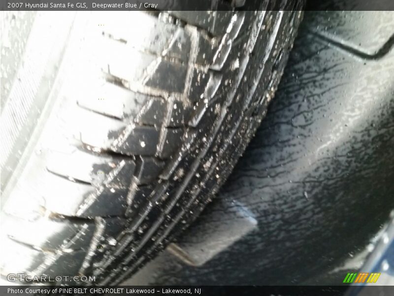 Deepwater Blue / Gray 2007 Hyundai Santa Fe GLS