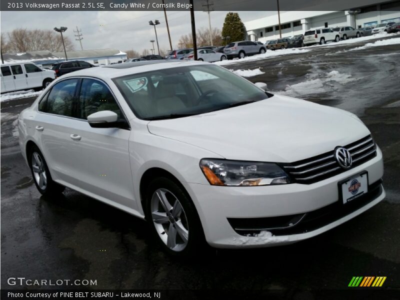 Candy White / Cornsilk Beige 2013 Volkswagen Passat 2.5L SE