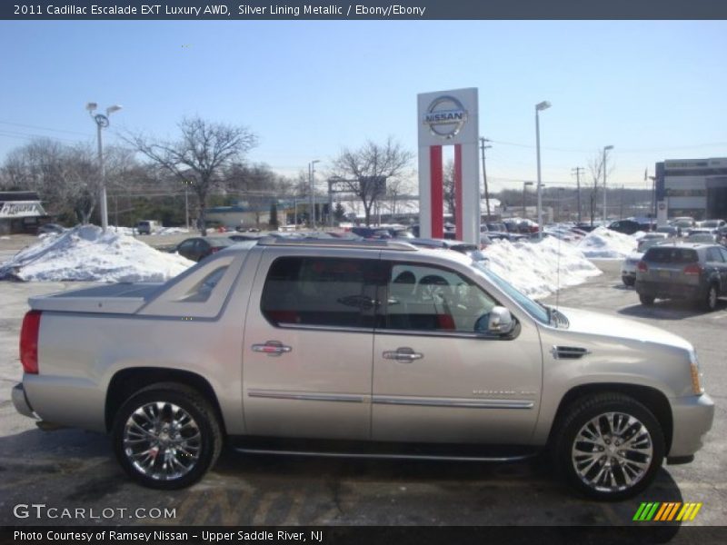 Silver Lining Metallic / Ebony/Ebony 2011 Cadillac Escalade EXT Luxury AWD