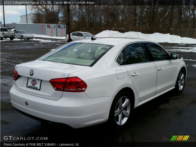 Candy White / Cornsilk Beige 2013 Volkswagen Passat 2.5L SE
