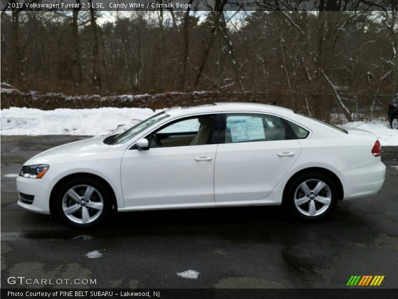 Candy White / Cornsilk Beige 2013 Volkswagen Passat 2.5L SE