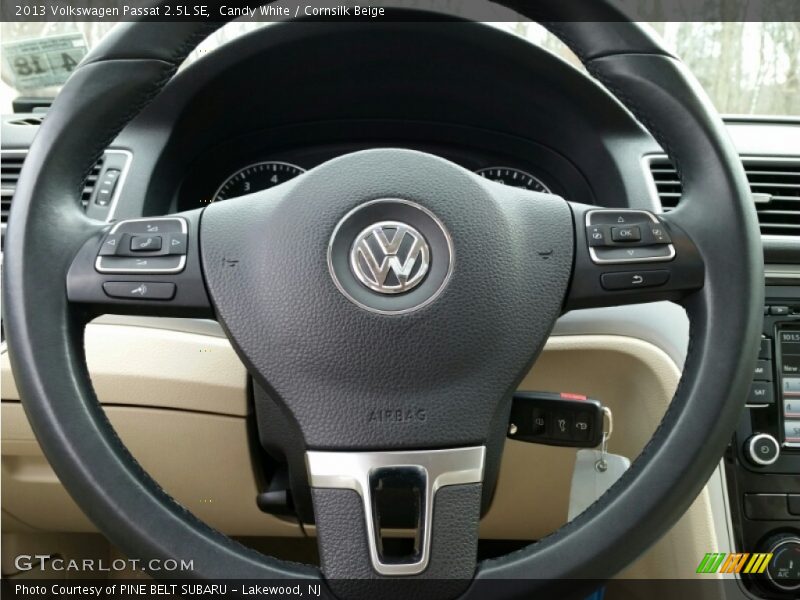 Candy White / Cornsilk Beige 2013 Volkswagen Passat 2.5L SE