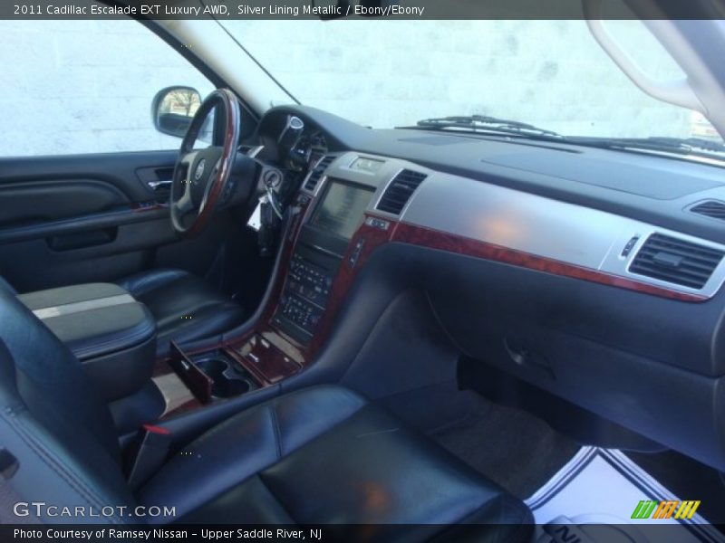 Silver Lining Metallic / Ebony/Ebony 2011 Cadillac Escalade EXT Luxury AWD