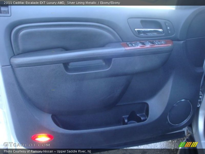 Silver Lining Metallic / Ebony/Ebony 2011 Cadillac Escalade EXT Luxury AWD