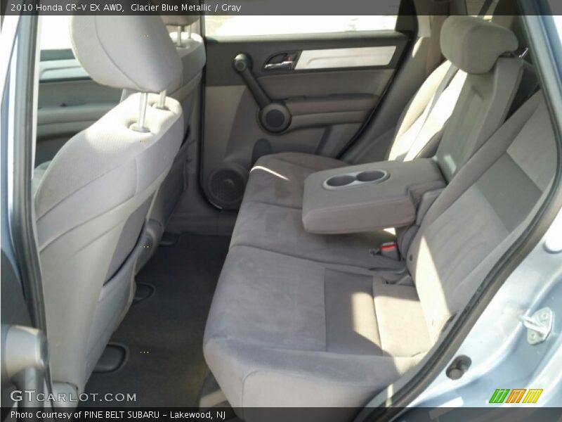 Glacier Blue Metallic / Gray 2010 Honda CR-V EX AWD