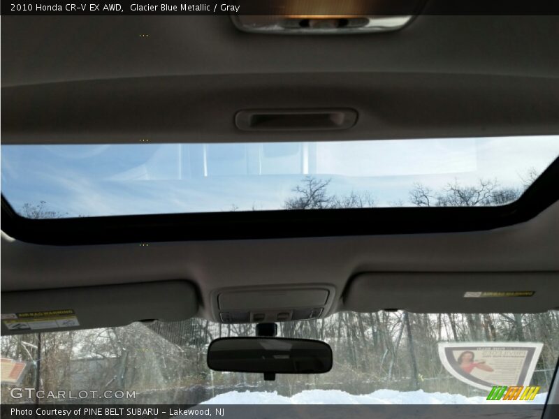 Glacier Blue Metallic / Gray 2010 Honda CR-V EX AWD