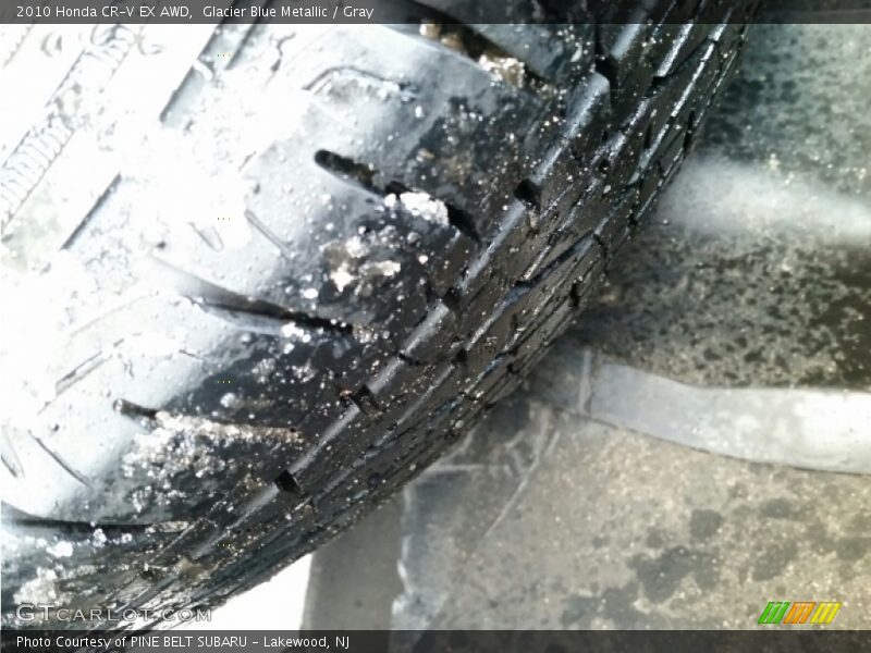 Glacier Blue Metallic / Gray 2010 Honda CR-V EX AWD