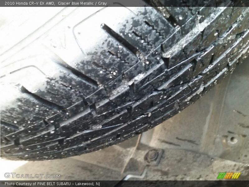 Glacier Blue Metallic / Gray 2010 Honda CR-V EX AWD