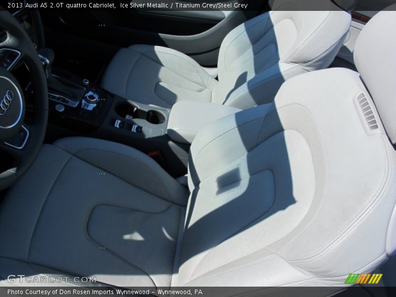 Ice Silver Metallic / Titanium Grey/Steel Grey 2013 Audi A5 2.0T quattro Cabriolet