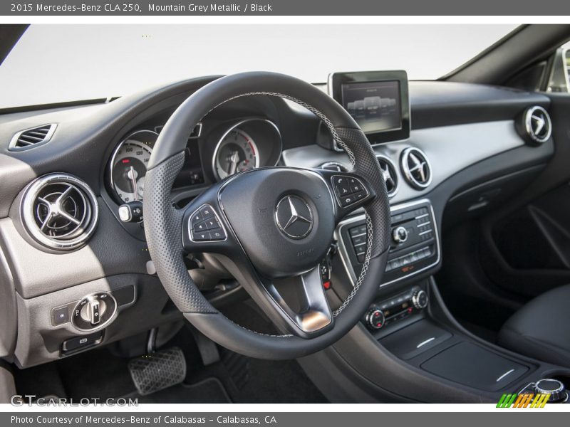 Mountain Grey Metallic / Black 2015 Mercedes-Benz CLA 250