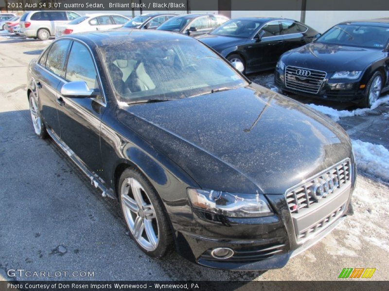 Brilliant Black / Black/Black 2012 Audi S4 3.0T quattro Sedan