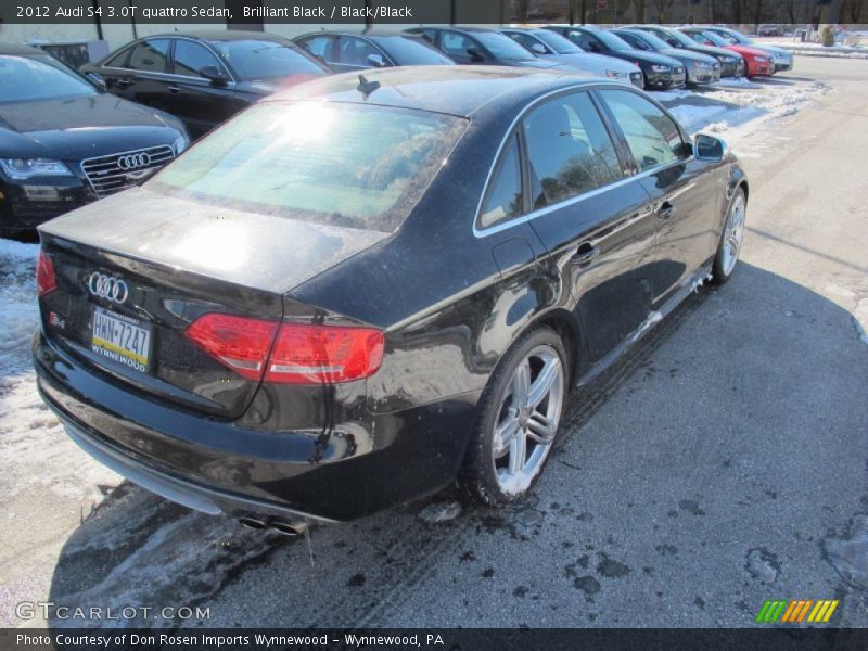 Brilliant Black / Black/Black 2012 Audi S4 3.0T quattro Sedan