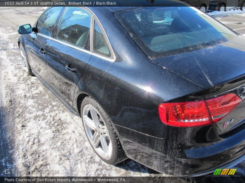 Brilliant Black / Black/Black 2012 Audi S4 3.0T quattro Sedan