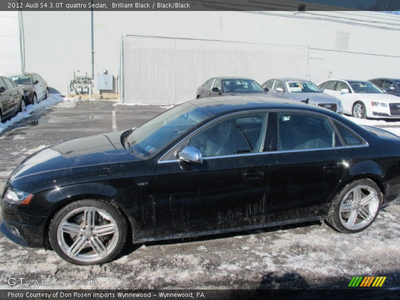 Brilliant Black / Black/Black 2012 Audi S4 3.0T quattro Sedan