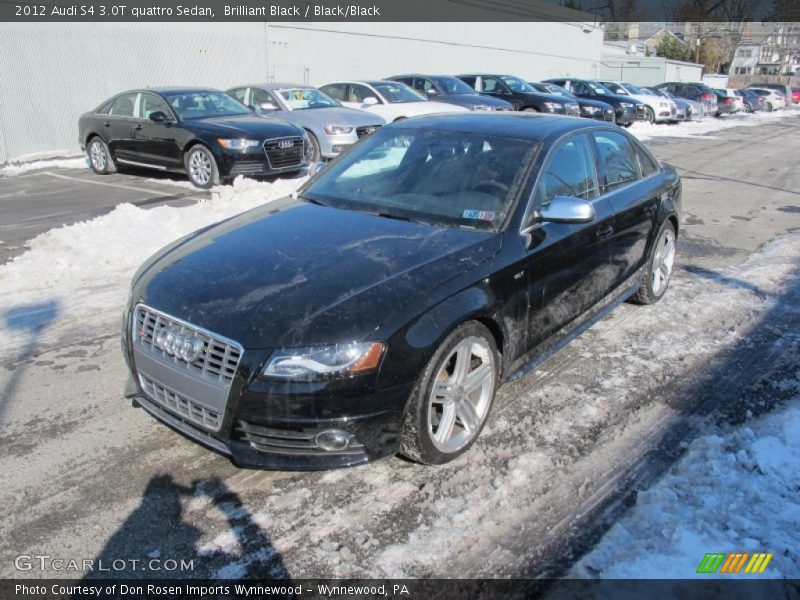Brilliant Black / Black/Black 2012 Audi S4 3.0T quattro Sedan
