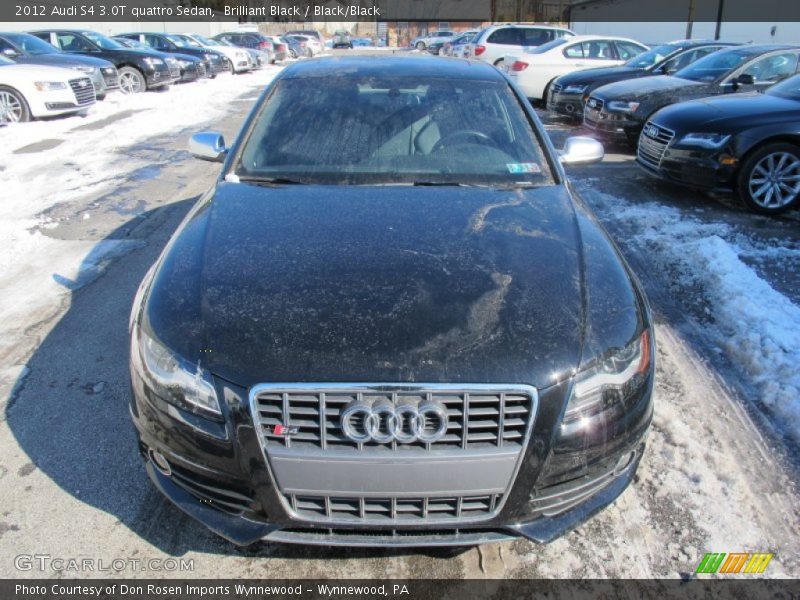 Brilliant Black / Black/Black 2012 Audi S4 3.0T quattro Sedan