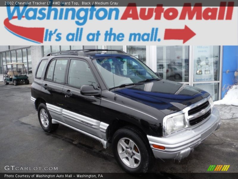 Black / Medium Gray 2002 Chevrolet Tracker LT 4WD Hard Top