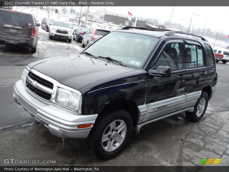 Black / Medium Gray 2002 Chevrolet Tracker LT 4WD Hard Top