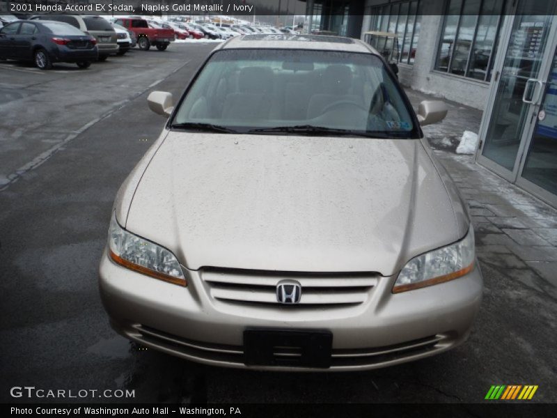 Naples Gold Metallic / Ivory 2001 Honda Accord EX Sedan