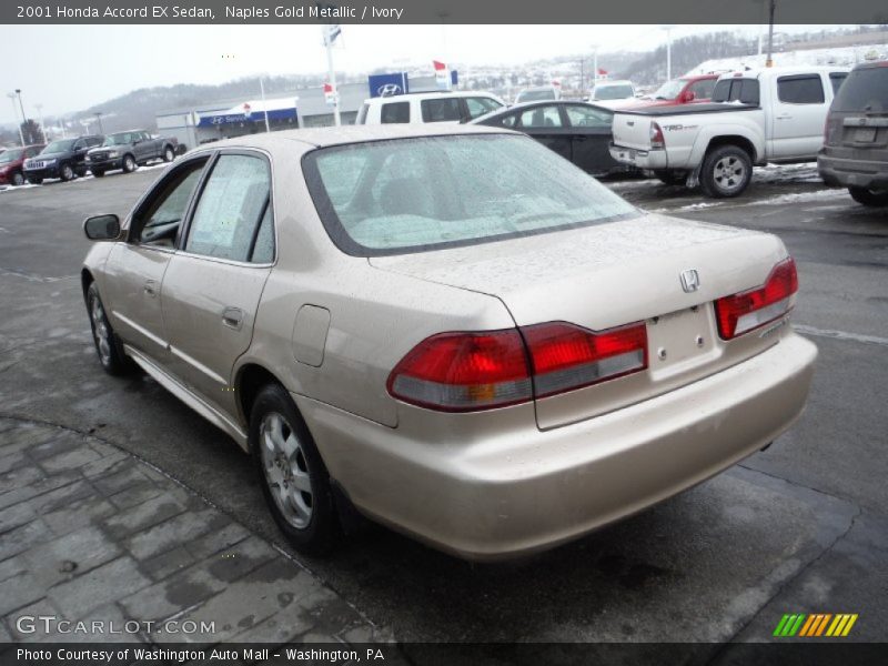 Naples Gold Metallic / Ivory 2001 Honda Accord EX Sedan