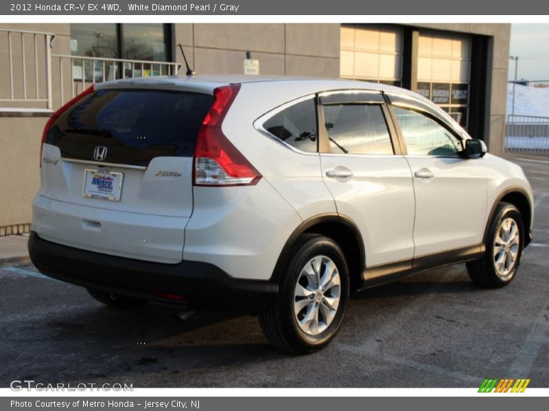 White Diamond Pearl / Gray 2012 Honda CR-V EX 4WD