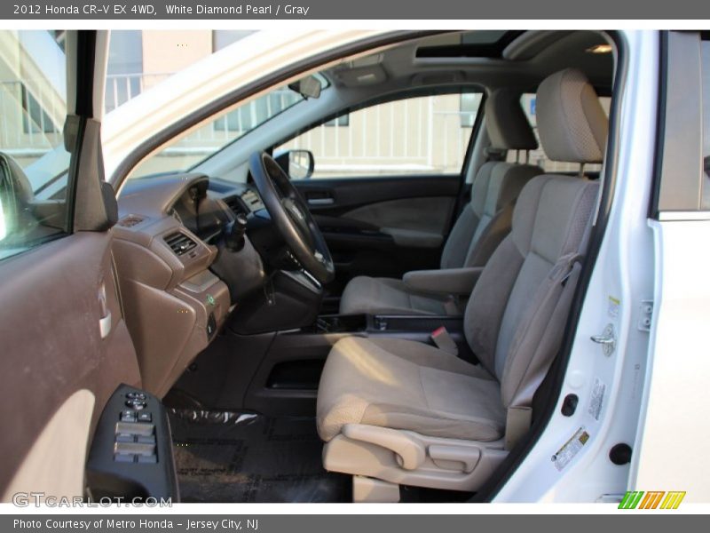 White Diamond Pearl / Gray 2012 Honda CR-V EX 4WD