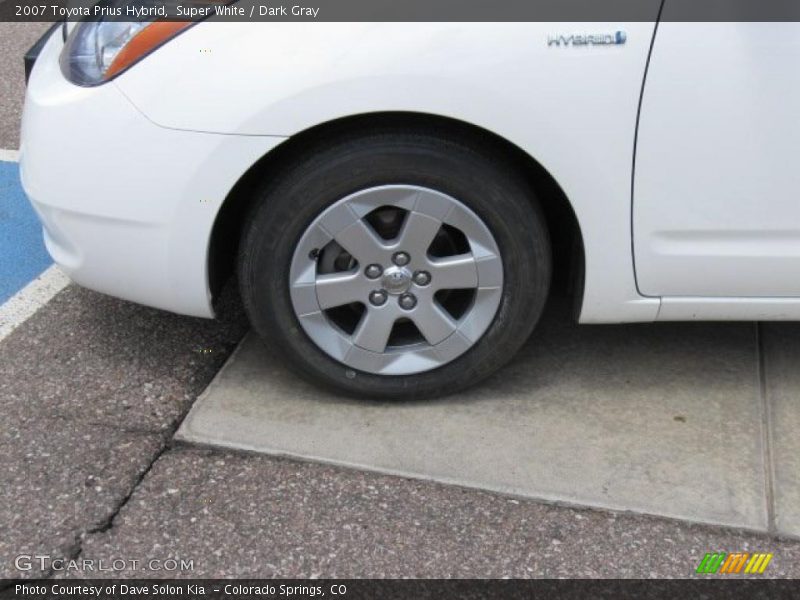 Super White / Dark Gray 2007 Toyota Prius Hybrid