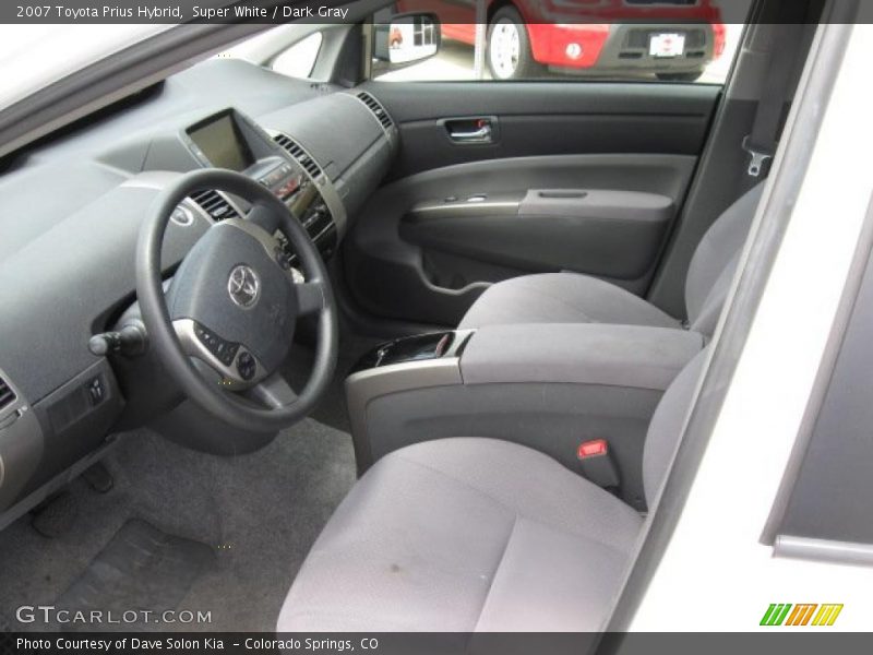 Super White / Dark Gray 2007 Toyota Prius Hybrid