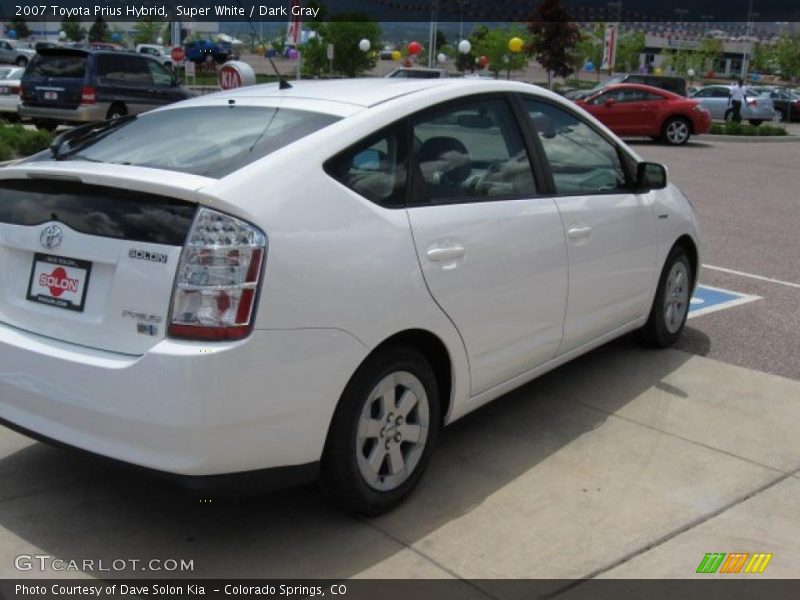 Super White / Dark Gray 2007 Toyota Prius Hybrid