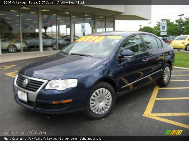 Shadow Blue / Black 2006 Volkswagen Passat 2.0T Sedan