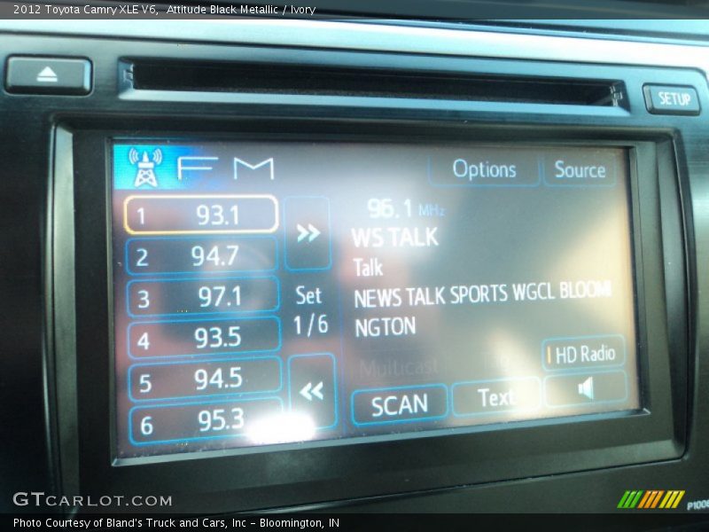 Attitude Black Metallic / Ivory 2012 Toyota Camry XLE V6