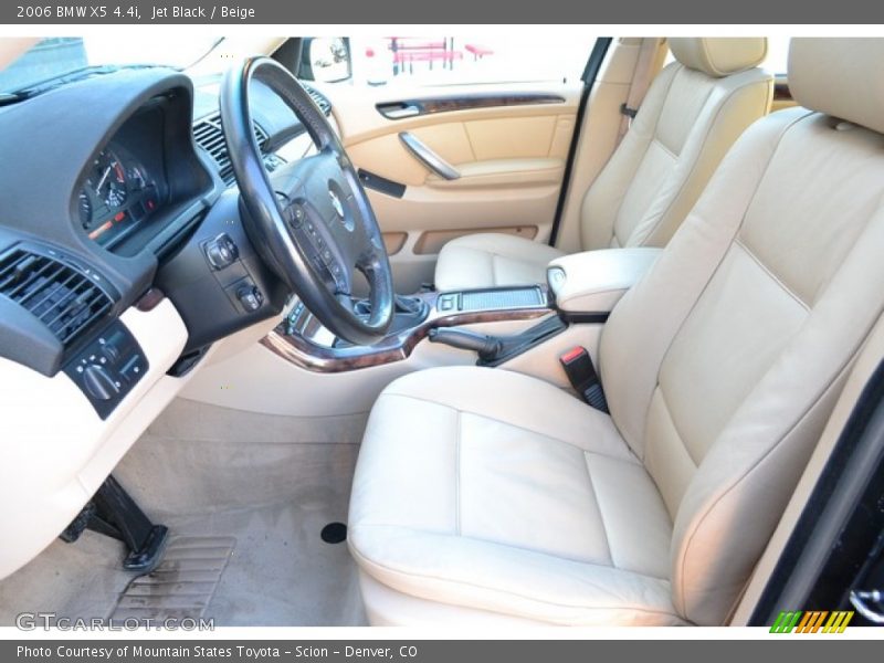 Jet Black / Beige 2006 BMW X5 4.4i