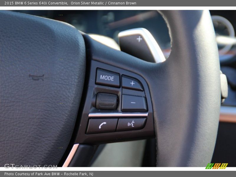 Controls of 2015 6 Series 640i Convertible