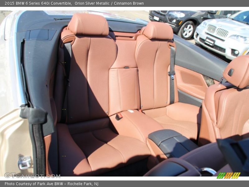 Rear Seat of 2015 6 Series 640i Convertible
