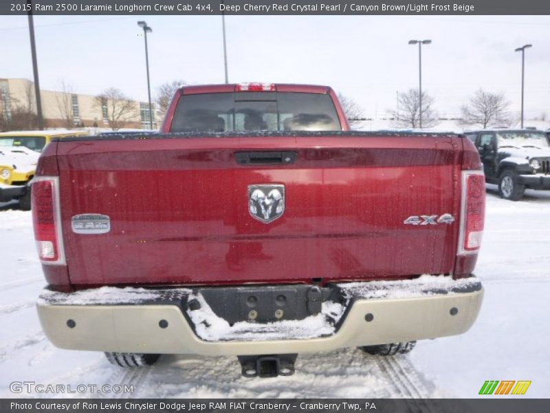 Deep Cherry Red Crystal Pearl / Canyon Brown/Light Frost Beige 2015 Ram 2500 Laramie Longhorn Crew Cab 4x4